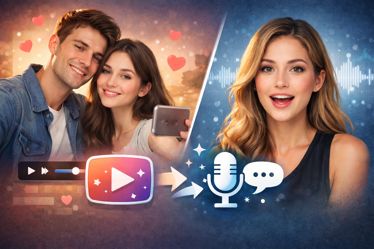 Expressing Emotion With AI Kissing Video Generator Free and AI Talking Photo