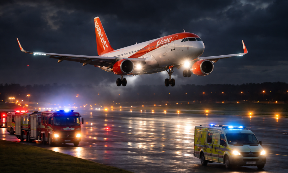 easyjet flight u2238 emergency landing newcastle Explained